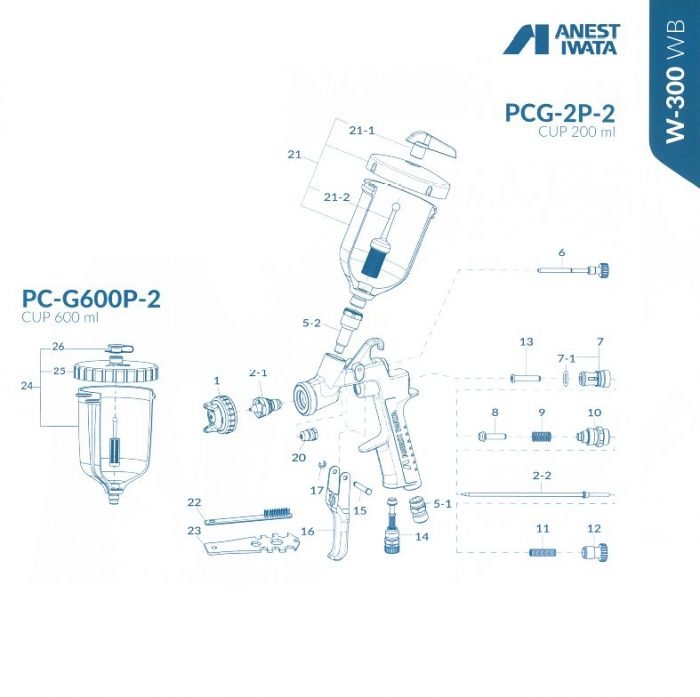 Iwata Spray Gun Spare Parts Fisher Motor Factors