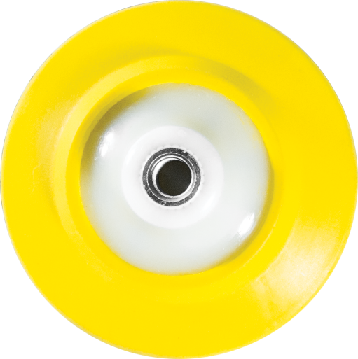 yellow backing plate top