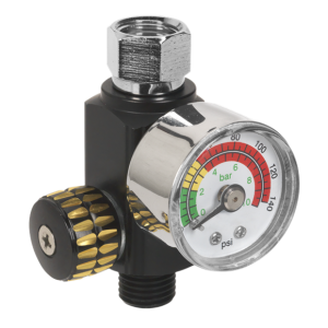 Sealey On-Gun Air Pressure Regulator/Gauge